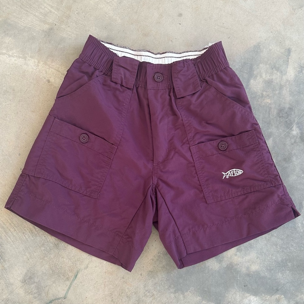 Aftco Shorts - Color-Maroon Size 24